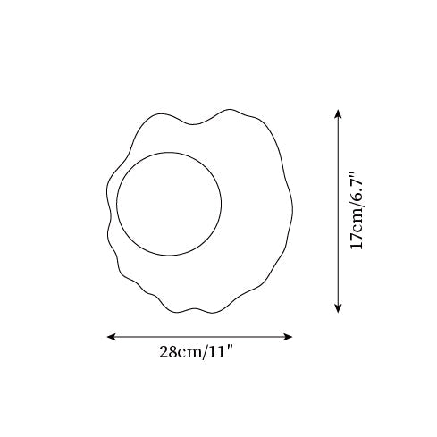 Virelli Applique Murale Disque en Résine Découpé avec Canopée - Neutralighting