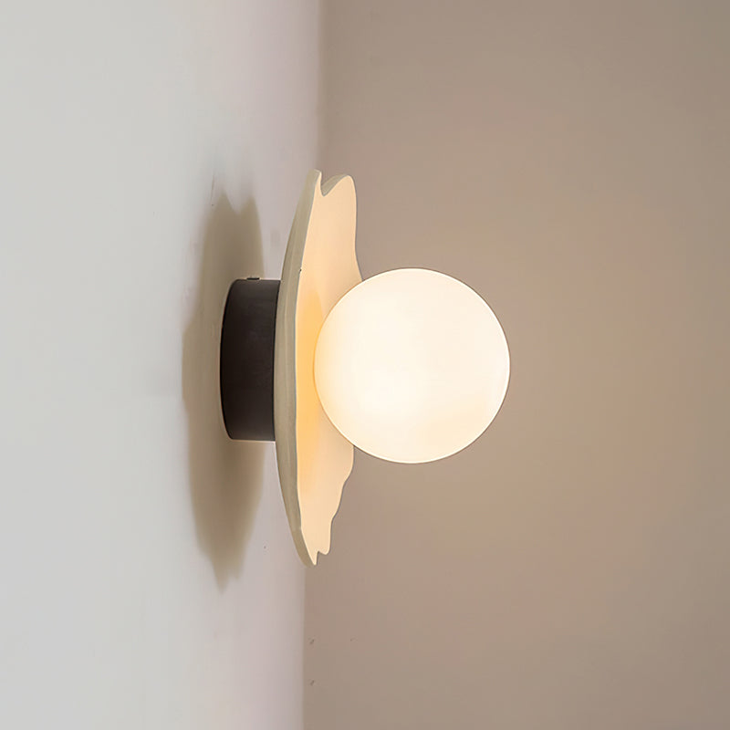 Virelli Applique Murale Disque en Résine Découpé avec Canopée - Neutralighting