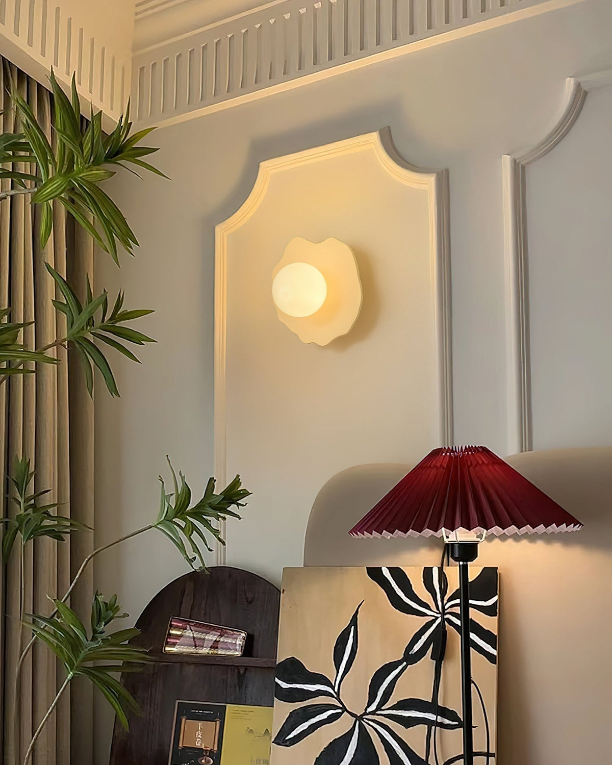 Virelli Applique Murale Disque en Résine Découpé avec Canopée - Neutralighting
