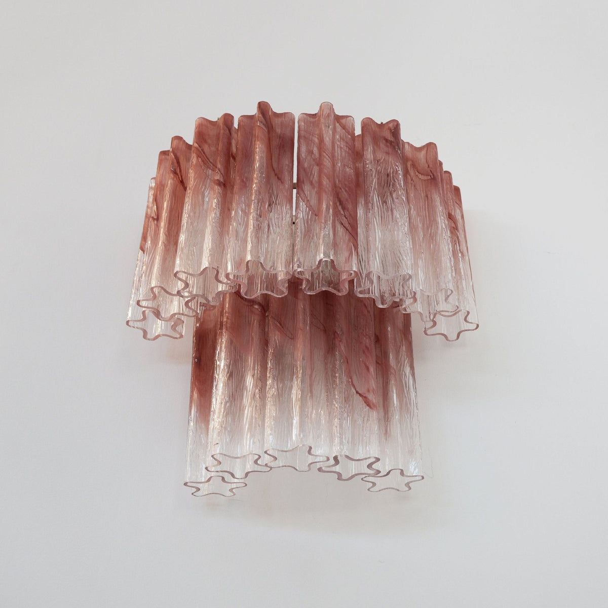 Aurora Luminaire Mural Rose Verre Lames Romantique Aquarelle - Neutralighting