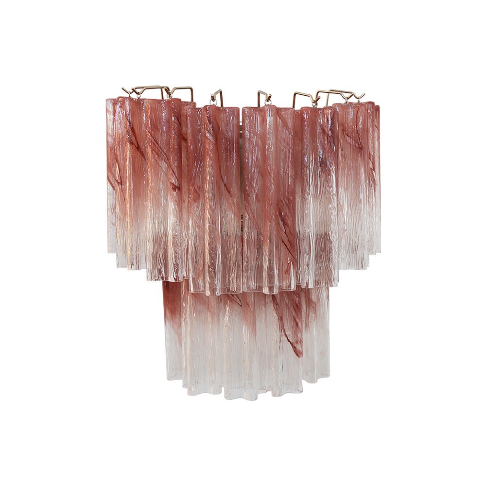 Aurora Luminaire Mural Rose Verre Lames Romantique Aquarelle - Neutralighting