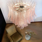 Aurora Chandelier en Verre Cascadant Romantique - Neutralighting