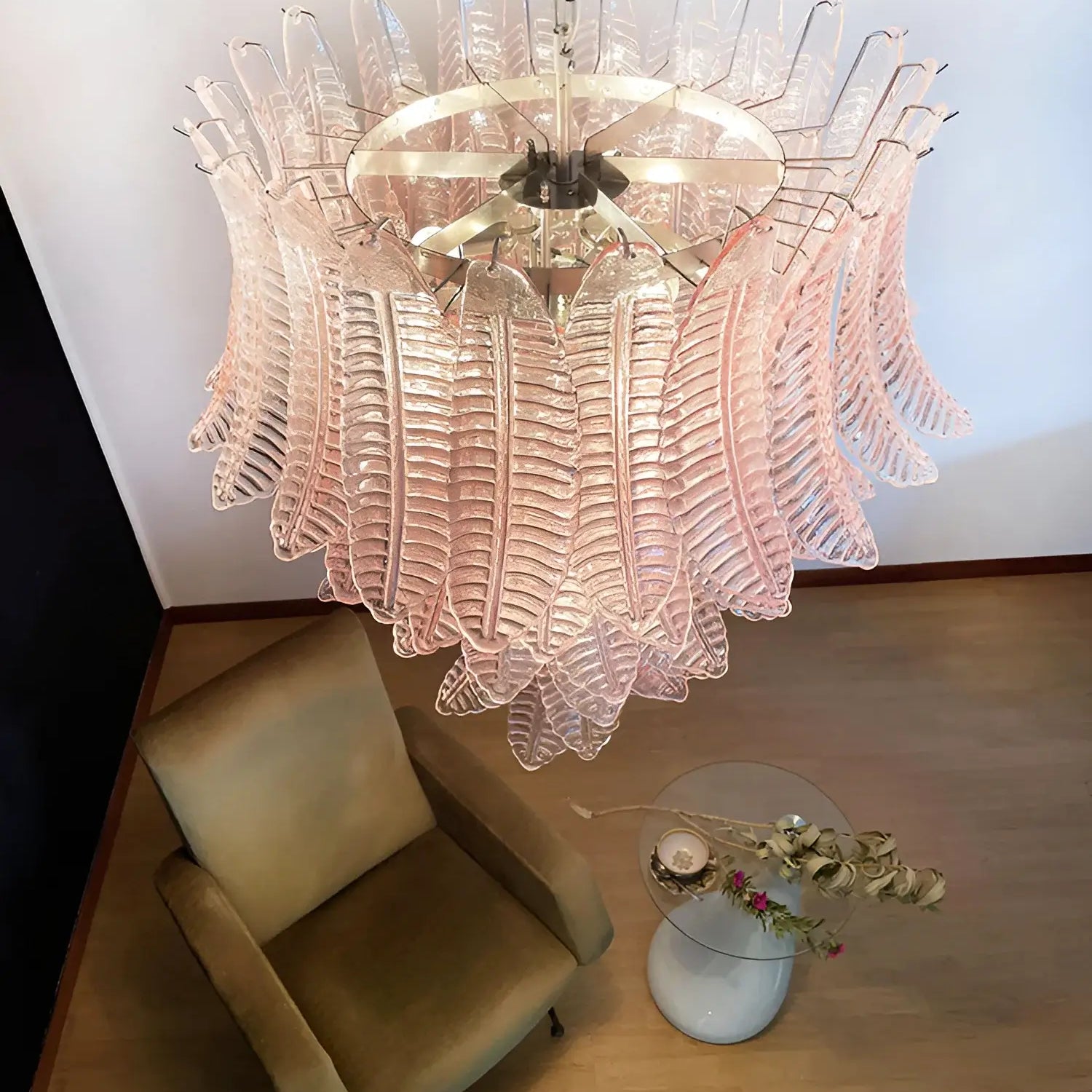 Aurora Chandelier en Verre Cascadant Romantique - Neutralighting