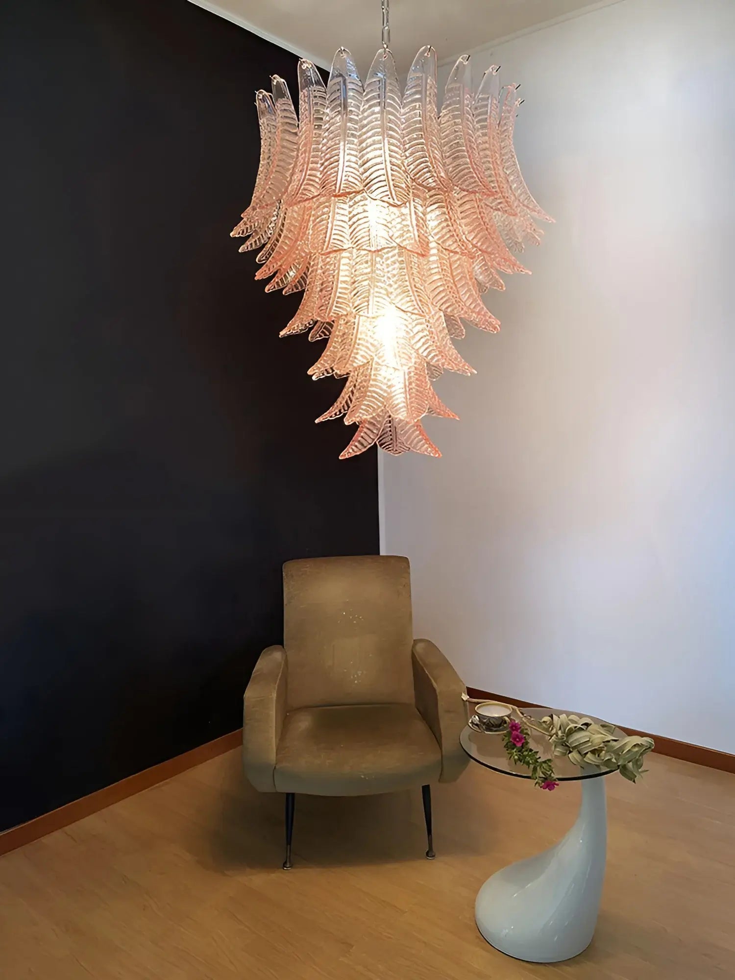 Aurora Chandelier en Verre Cascadant Romantique - Neutralighting