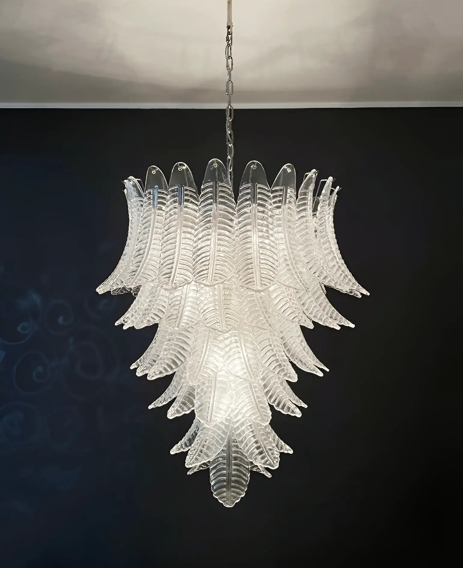Aurora Lustre Transparent Verre Feuille Cascadant Élégant - Neutralighting