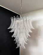 Aurora Lustre Transparent Verre Feuille Cascadant Élégant - Neutralighting