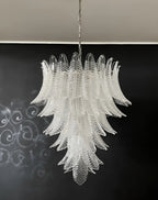 Aurora Lustre Transparent Verre Feuille Cascadant Élégant - Neutralighting