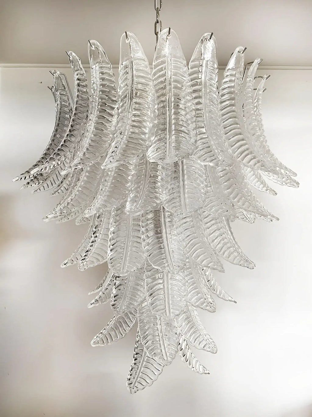 Aurora Lustre Transparent Verre Feuille Cascadant Élégant - Neutralighting