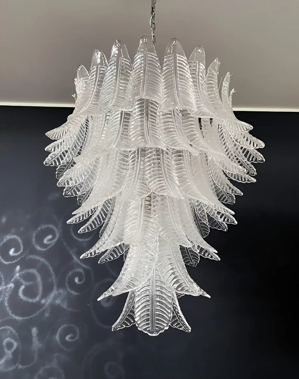 Aurora Lustre Transparent Verre Feuille Cascadant Élégant - Neutralighting