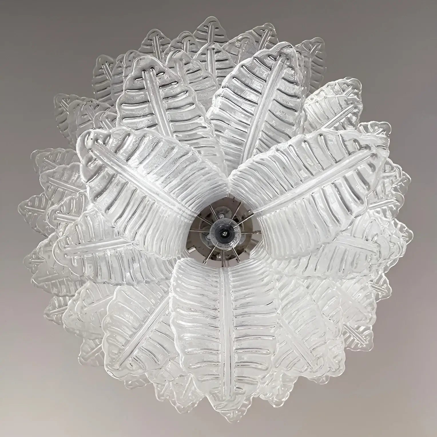 Aurora Lustre Transparent Verre Feuille Cascadant Élégant - Neutralighting
