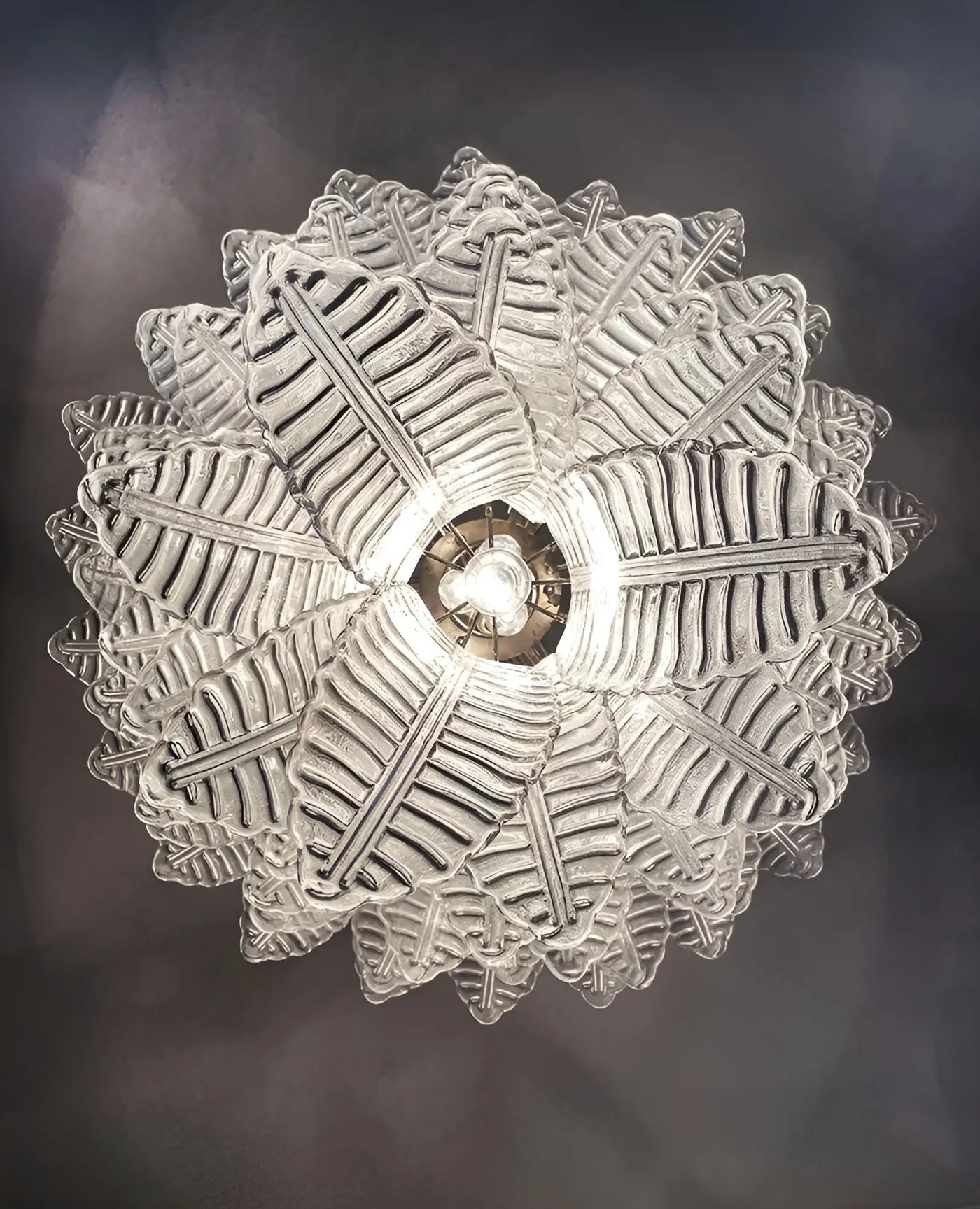 Aurora Lustre Transparent Verre Feuille Cascadant Élégant - Neutralighting