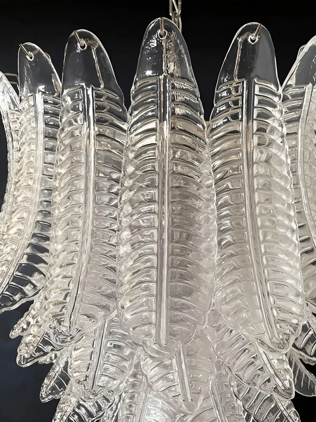 Aurora Lustre Transparent Verre Feuille Cascadant Élégant - Neutralighting