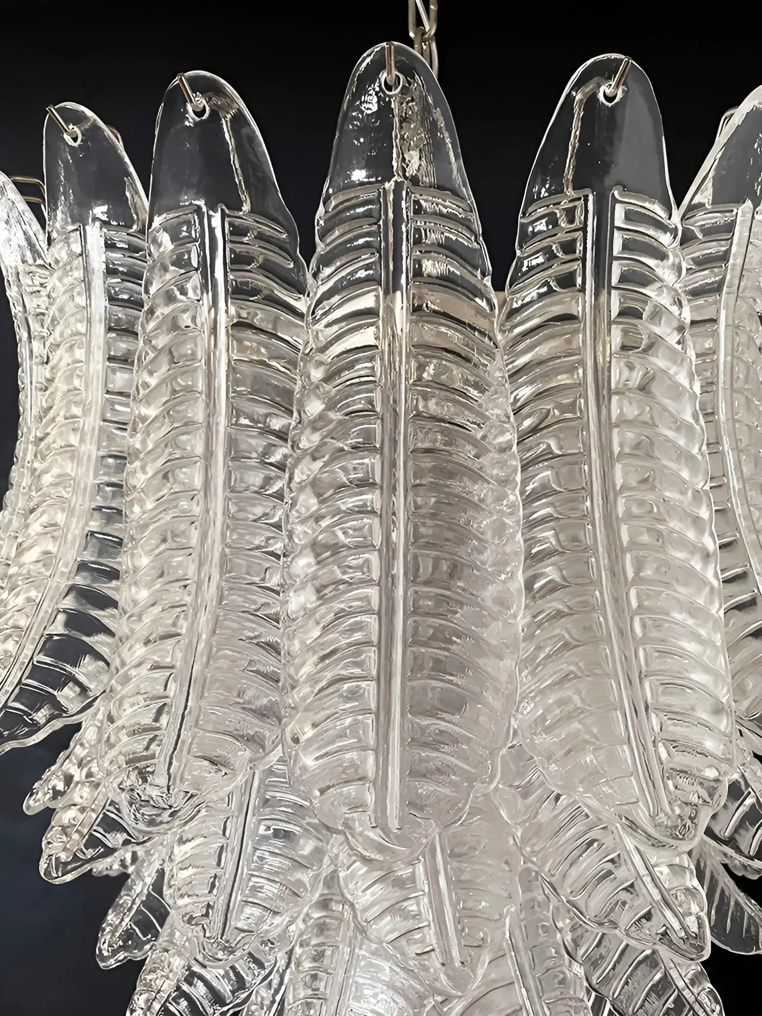 Aurora Lustre Transparent Verre Feuille Cascadant Élégant - Neutralighting