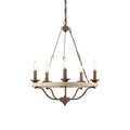 Rosalind Lustre Industriel Vintage Bois Métal Wheeler - Neutralighting