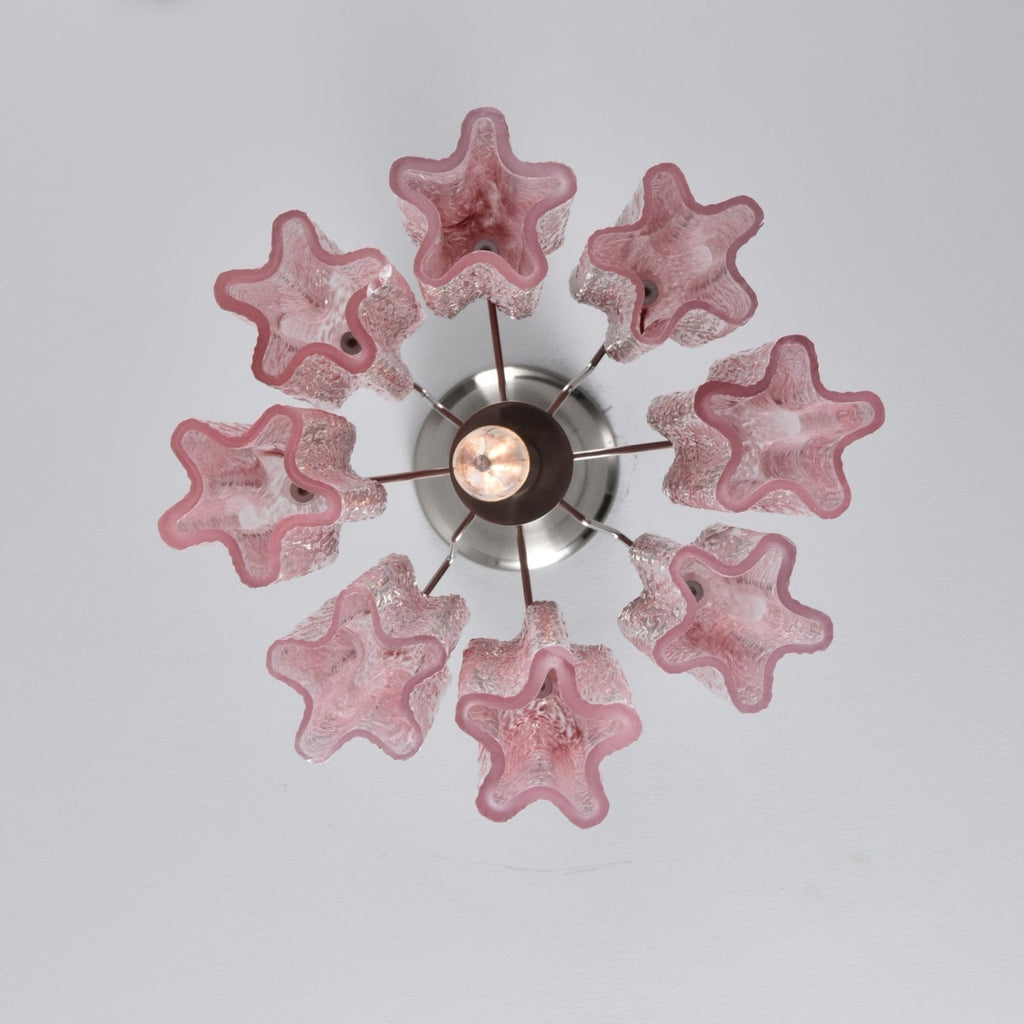 Aurora Lustre Rose Dégradé Murano Verre - Neutralighting