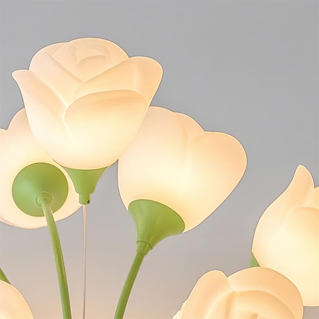 Rose Plafonnier Florale Abat-jour Romantique Lueur - Neutralighting