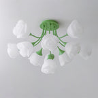 Rose Plafonnier Pétales Sculptés Lueur Douce - Neutralighting