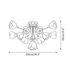 Rose Plafonnier Pétales Sculptés Lueur Douce - Neutralighting