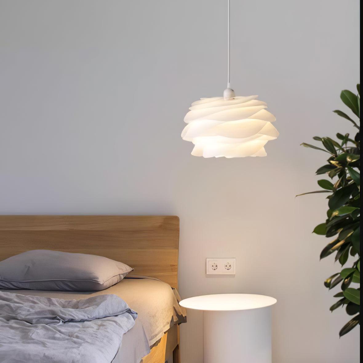 Solara Lampe suspendue en PVC motif rose floral superposé romantique - Neutralighting