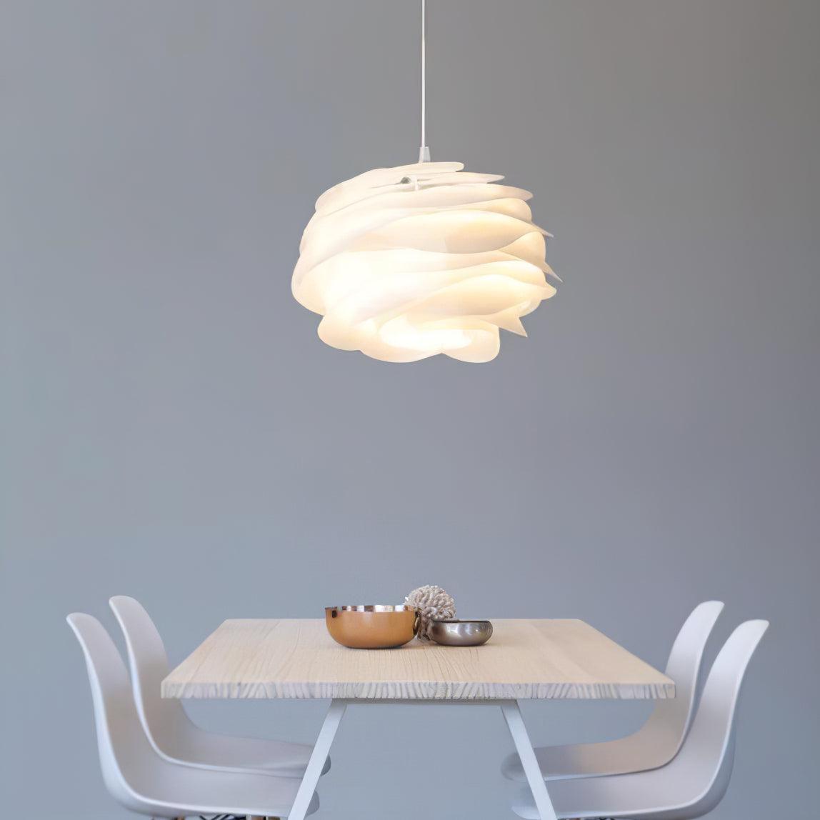 Solara Lampe suspendue en PVC motif rose floral superposé romantique - Neutralighting