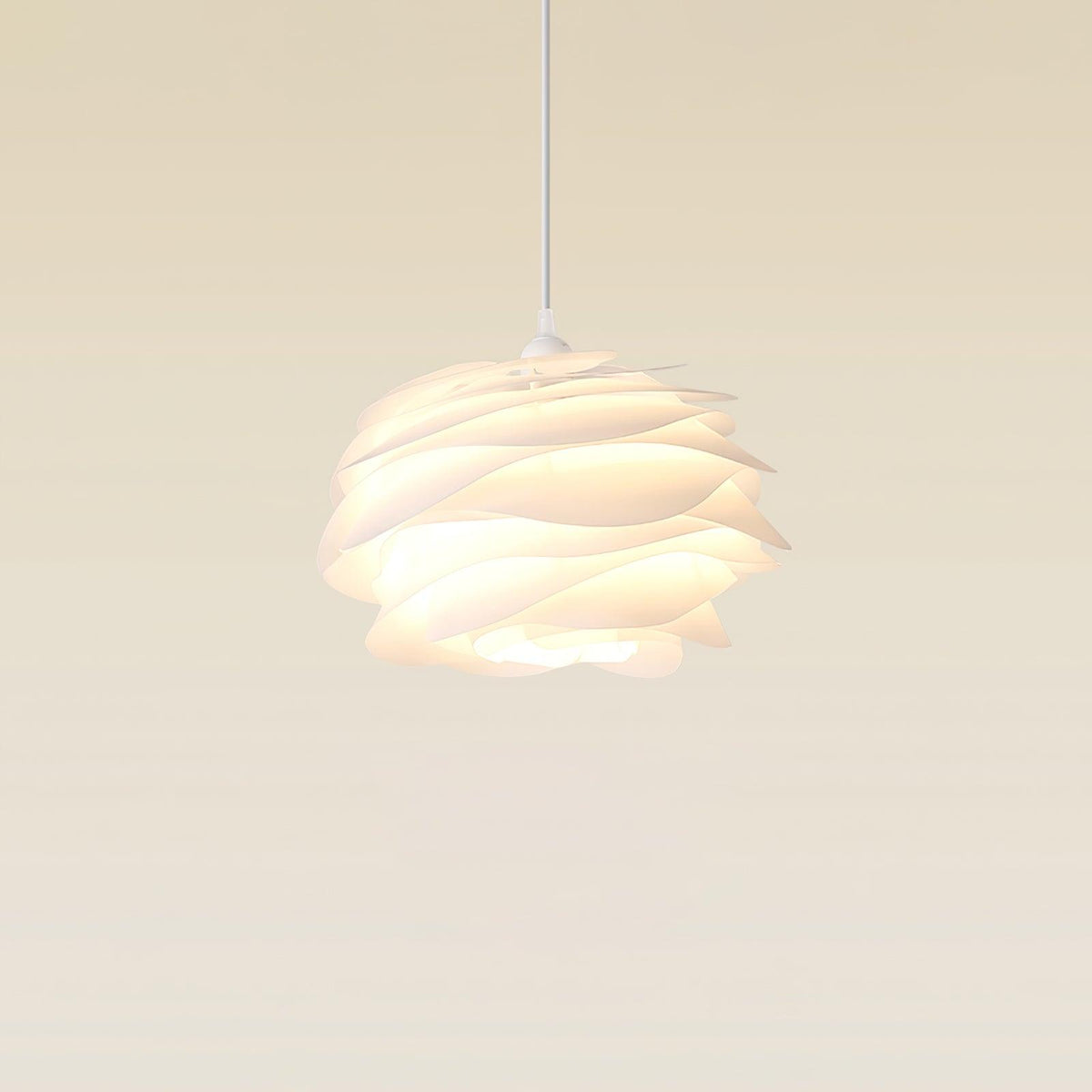 Solara Lampe suspendue en PVC motif rose floral superposé romantique - Neutralighting