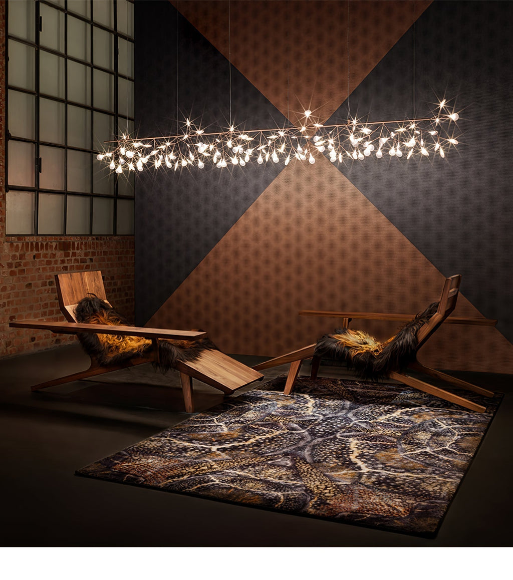 Lustra Chandelier Rose Gold Firefly LED Branch - Neutralighting