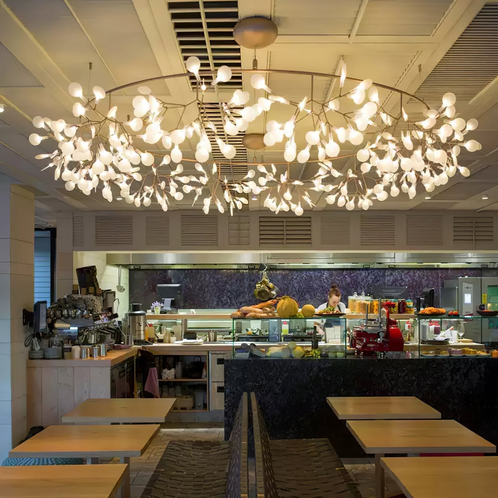 Lustra Chandelier Rose Gold Firefly LED Branch - Neutralighting