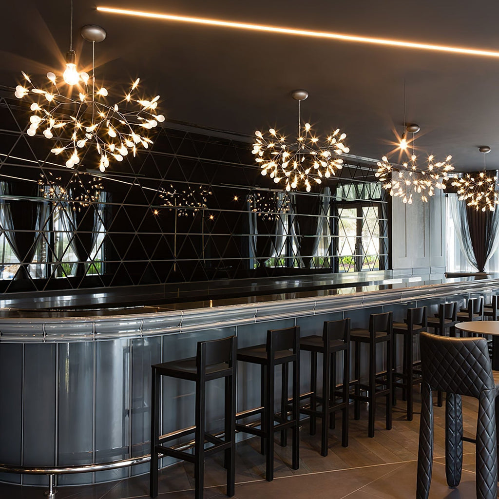 Lustra Chandelier Rose Gold Firefly LED Branch - Neutralighting