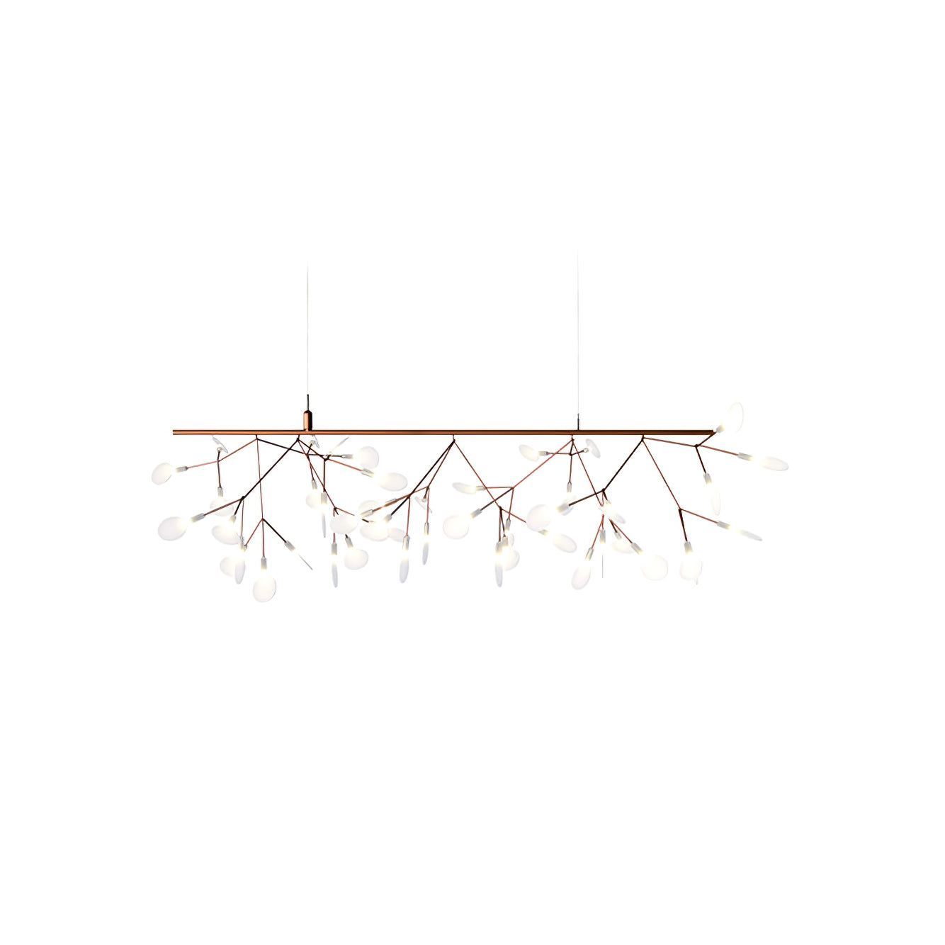 Lustra Chandelier Rose Gold Firefly LED Branch - Neutralighting