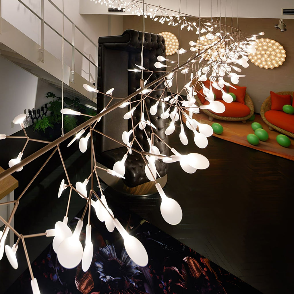 Lustra Chandelier Rose Gold Firefly LED Branch - Neutralighting