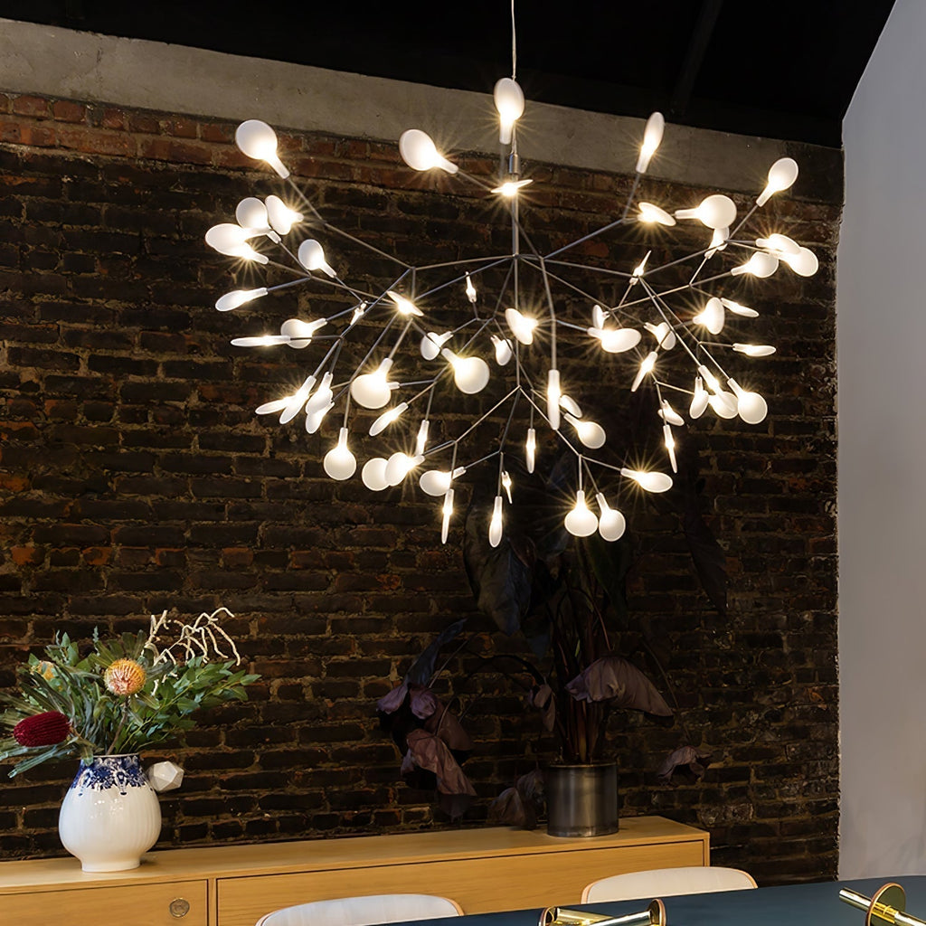 Lustra Chandelier Rose Gold Firefly LED Branch - Neutralighting