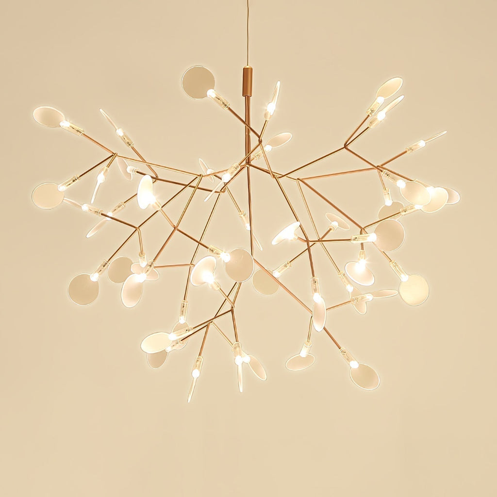 Lustra Chandelier Rose Gold Firefly LED Branch - Neutralighting