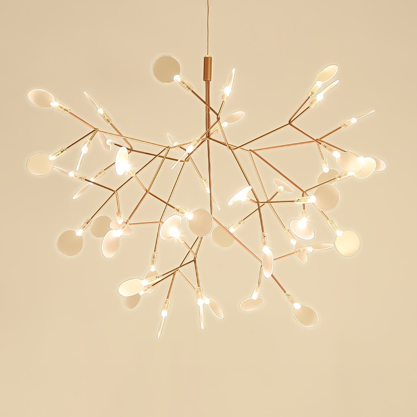 Lustra Chandelier Rose Gold Firefly LED Branch - Neutralighting