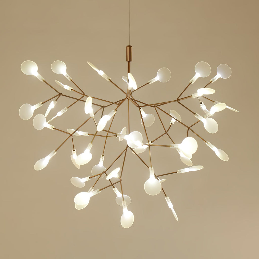 Lustra Chandelier Rose Gold Firefly LED Branch - Neutralighting