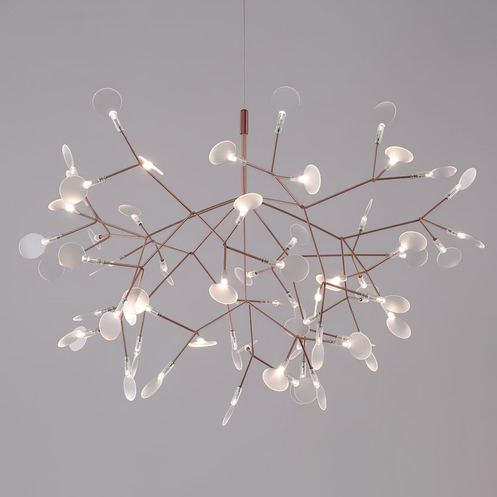 Lustra Chandelier Rose Gold Firefly LED Branch - Neutralighting