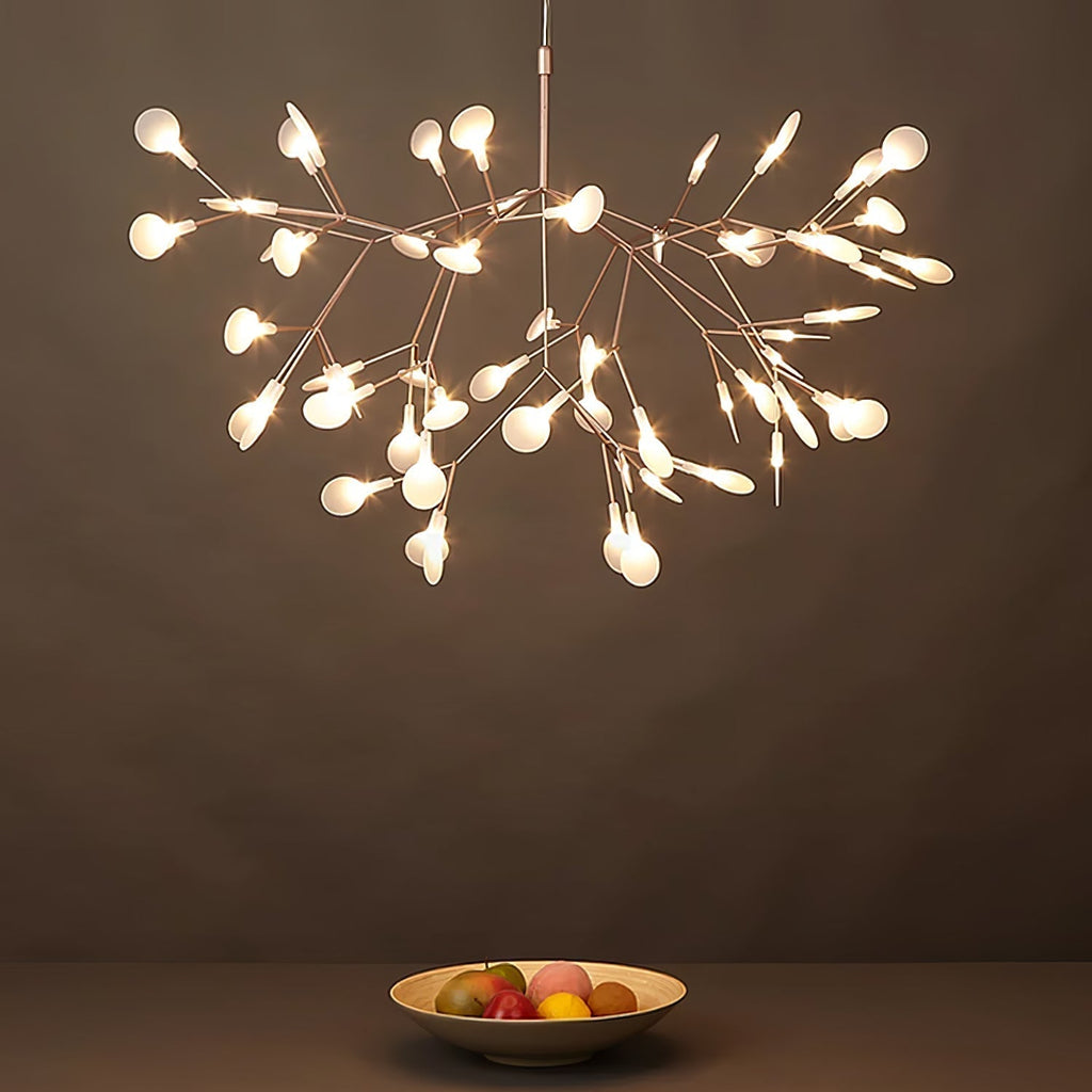 Lustra Chandelier Rose Gold Firefly LED Branch - Neutralighting