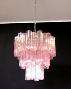 Aurora Lustre Rose Verre Tubes Superposé Moderne - Neutralighting