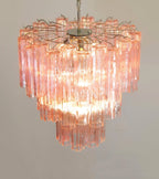 Aurora Lustre Rose Verre Tubes Superposé Moderne - Neutralighting