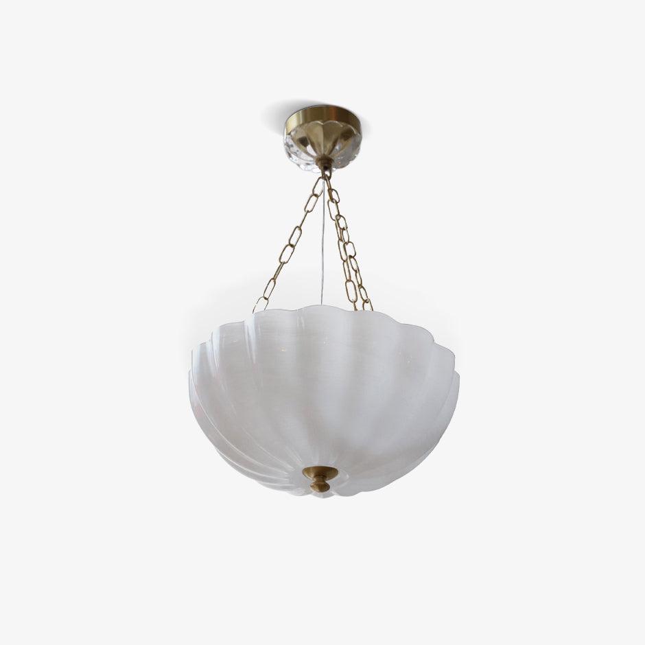 Lustra Lustre Verre Bol Laiton Chaîne - Neutralighting