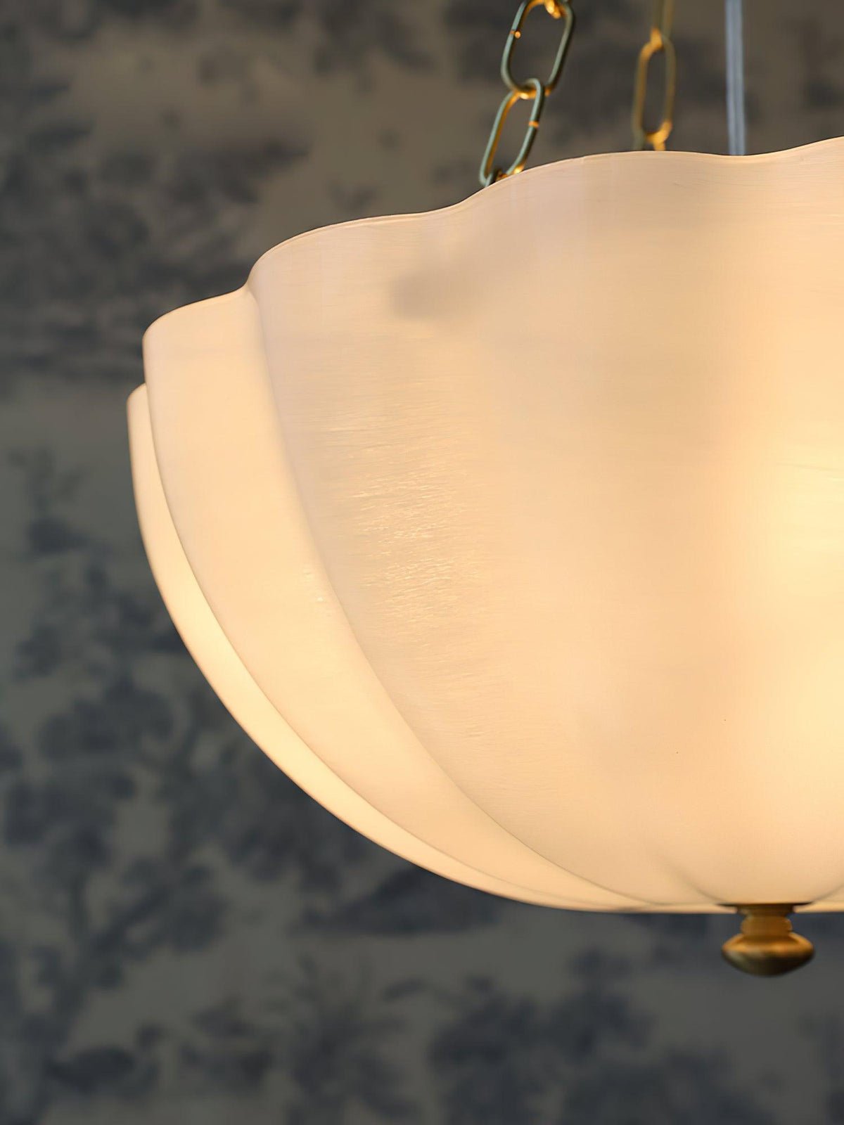 Lustra Lustre Verre Bol Laiton Chaîne - Neutralighting