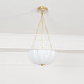 Lustra Lustre Verre Bol Laiton Chaîne - Neutralighting