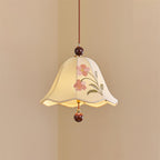 Roselle Lampe Pendante Élégance Florale Brodée - Neutralighting