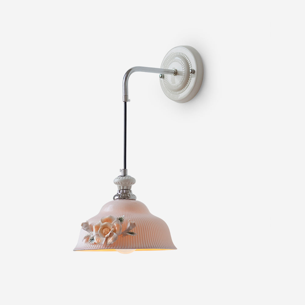 Roselune Applique Murale Porcelaine Florale Romance - Neutralighting