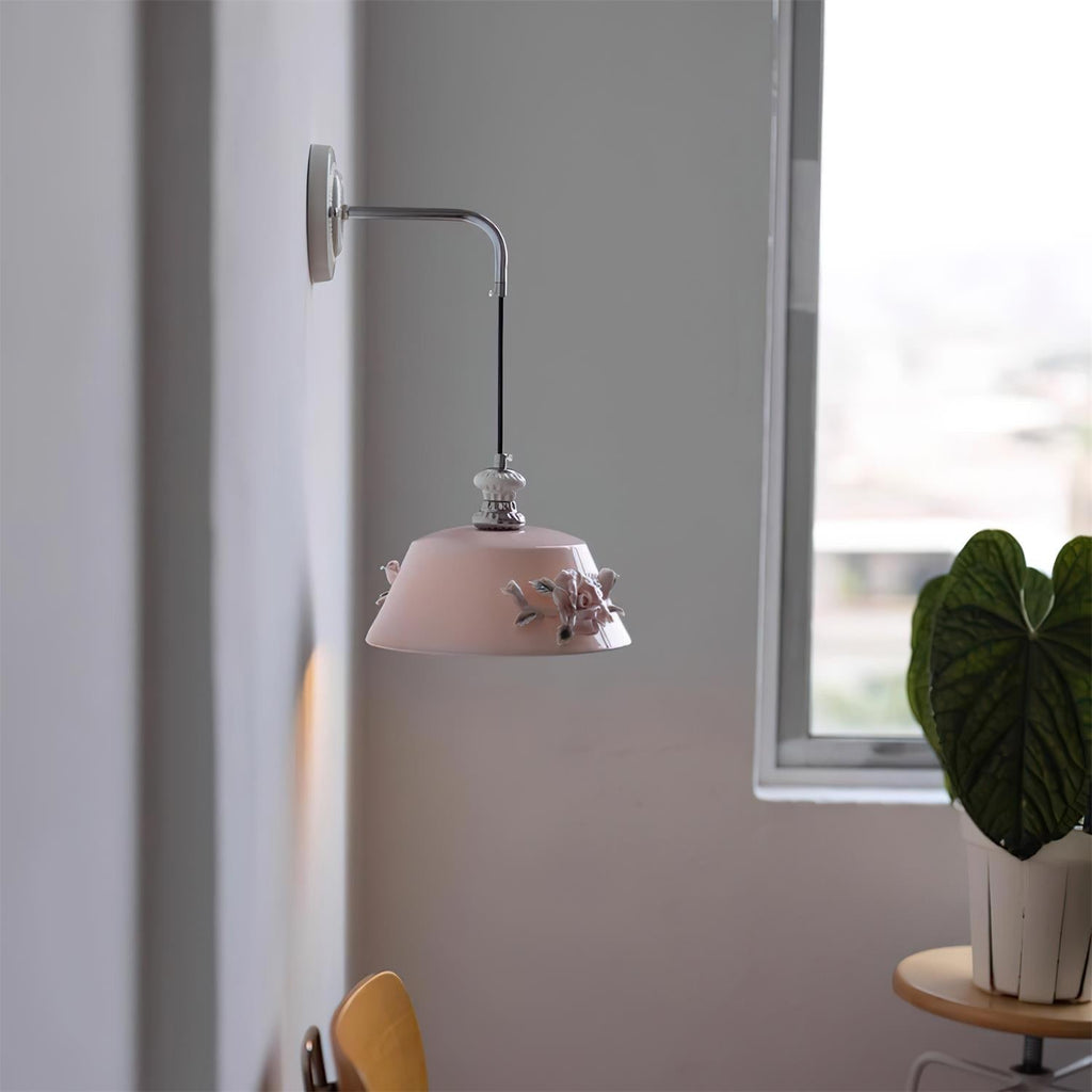 Roselune Applique Murale Porcelaine Florale Romance - Neutralighting