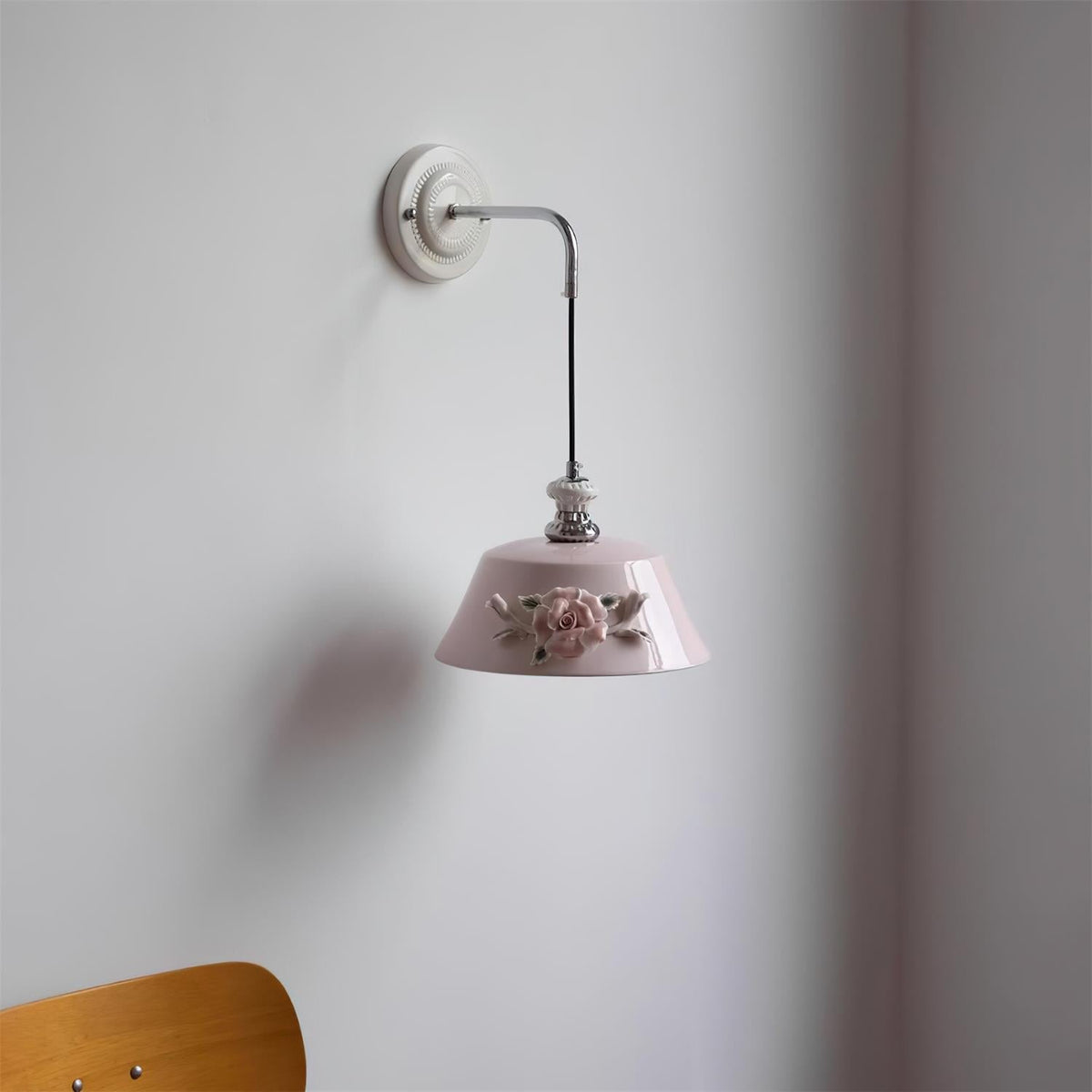 Roselune Applique Murale Porcelaine Florale Romance - Neutralighting