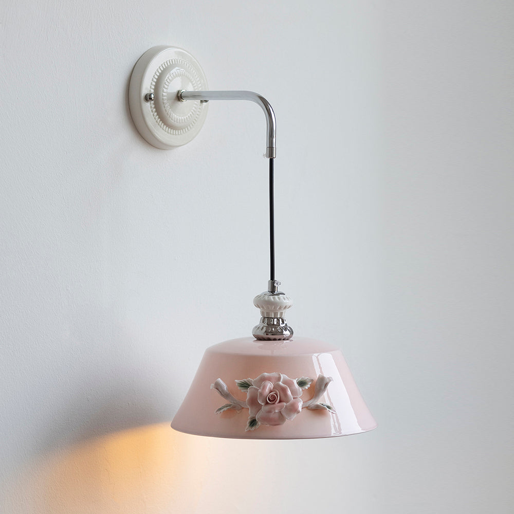 Roselune Applique Murale Porcelaine Florale Romance - Neutralighting