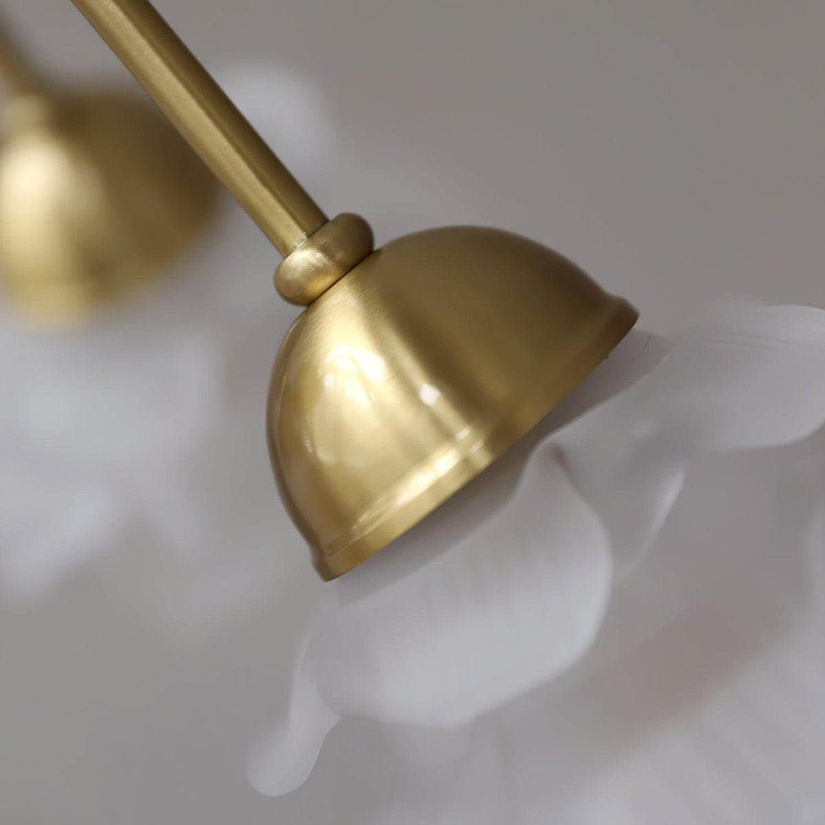 Lustra Chandelier Laiton Verre Rose Floral - Neutralighting