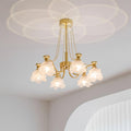 Landi Lustre Pétales en Verre Rose Drapés - Neutralighting