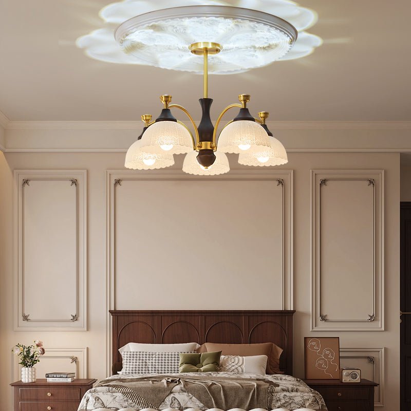 Avvynila Lustre Vintage Élégant en Laiton et Bois - Neutralighting