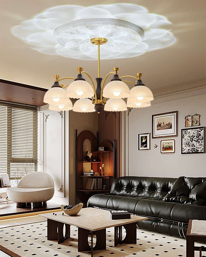 Avvynila Lustre Vintage Élégant en Laiton et Bois - Neutralighting